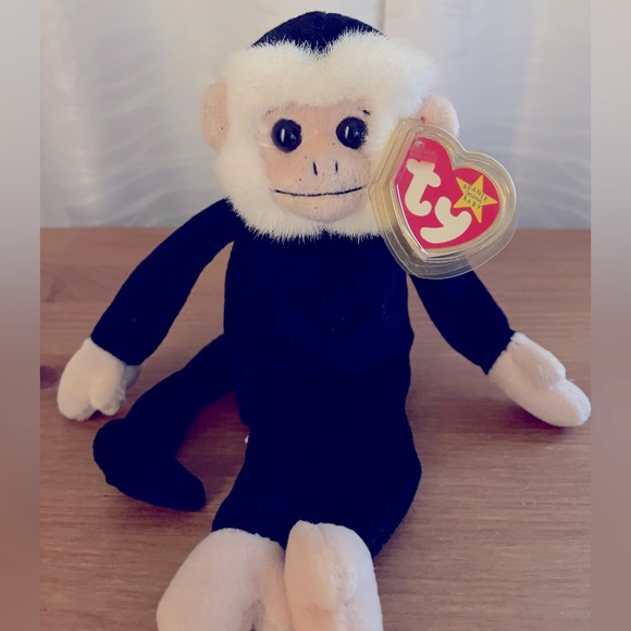 Ty | Toys | Beanie Baby Monkey Mooch | Poshmark
